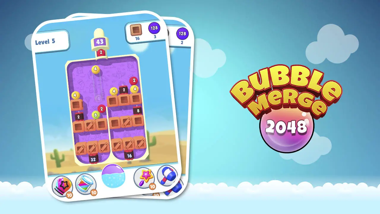 Bubble Merge 2048